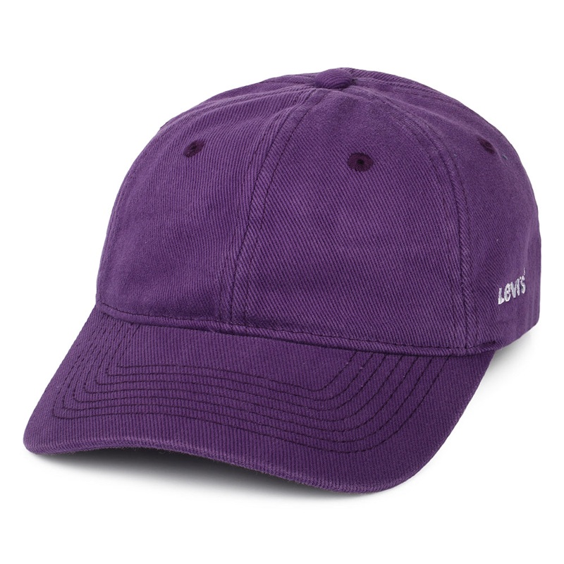 Levi’s Hats Womens Essential Denim Baseball Cap – Purple Adjustable