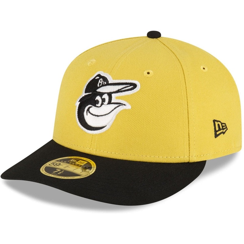 New Era Baltimore Orioles Chartreuse Crown Low Profile 2023 59FIFTY Fitted Hat