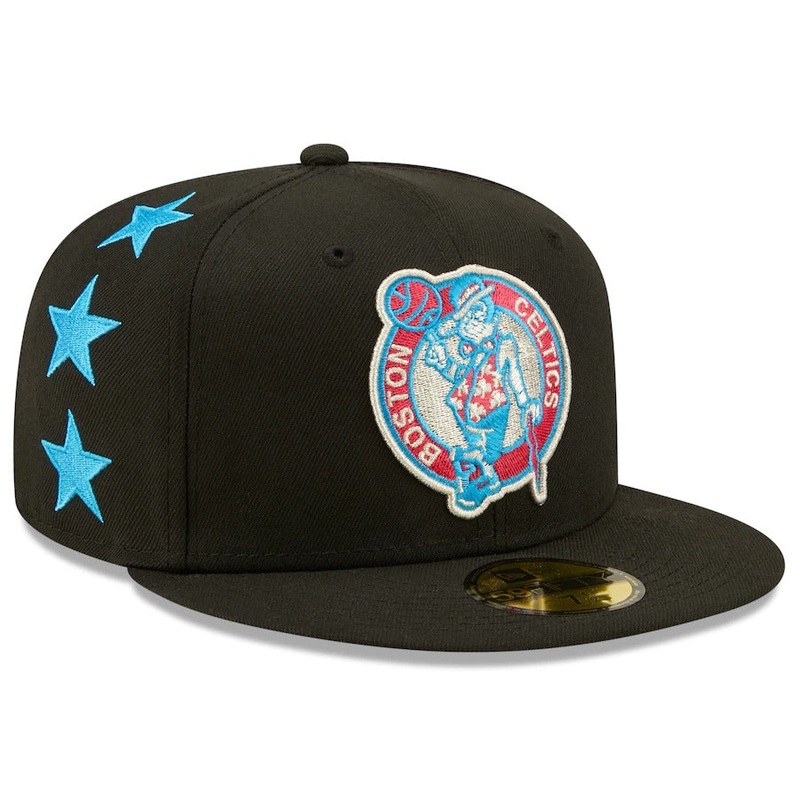 New Era Boston Celtics Black 2022 NBA All-Star Game Starry 59FIFTY Fitted Hat