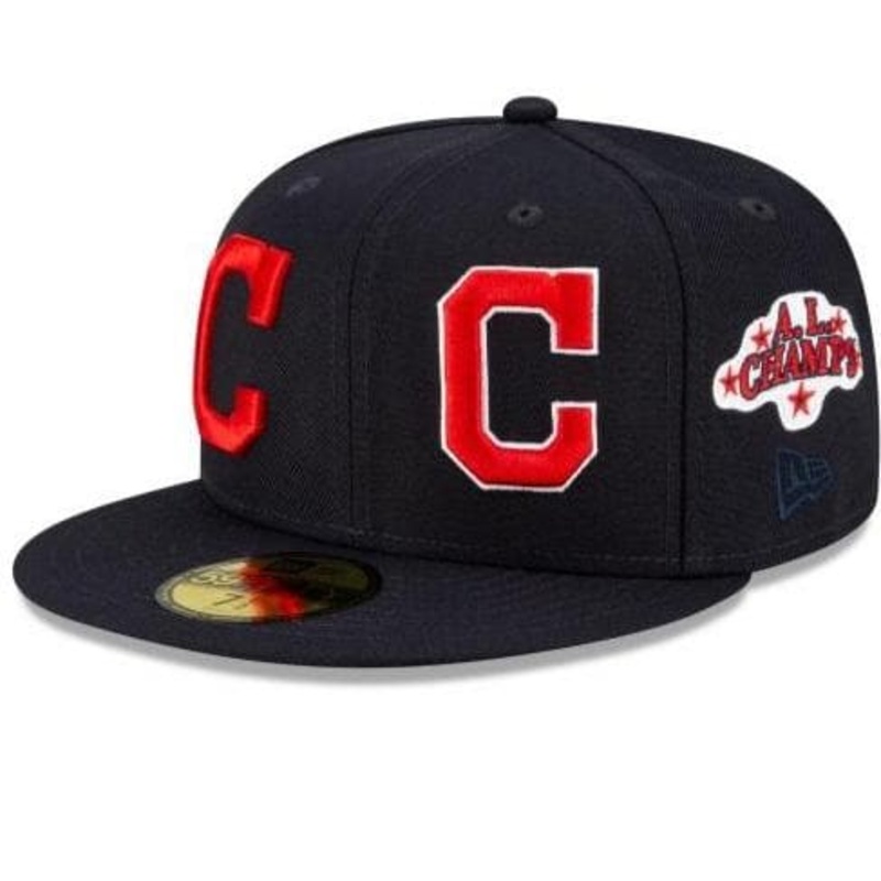 New Era Cleveland Indians Patch Pride 59Fifty Fitted Hat