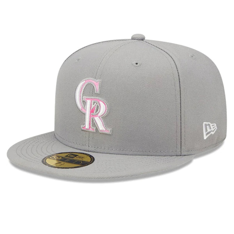 New Era Colorado Rockies Gray 2022 Mother’s Day On-Field 59FIFTY Fitted Hat