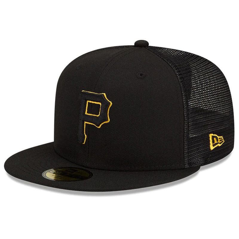 New Era Pittsburgh Pirates Black 2022 Batting Practice 59FIFTY Fitted Hat