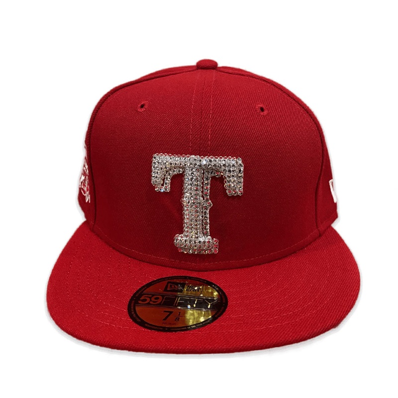 New Era Texas Rangers 1995 All-Star Game Red Swarovski 59FIFTY Fitted Hat