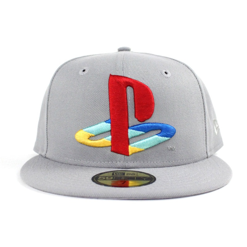 Playstation New Era 59Fifty Fitted Hats (Gray Playstation x New Era Cap Gray Under Brim) 7