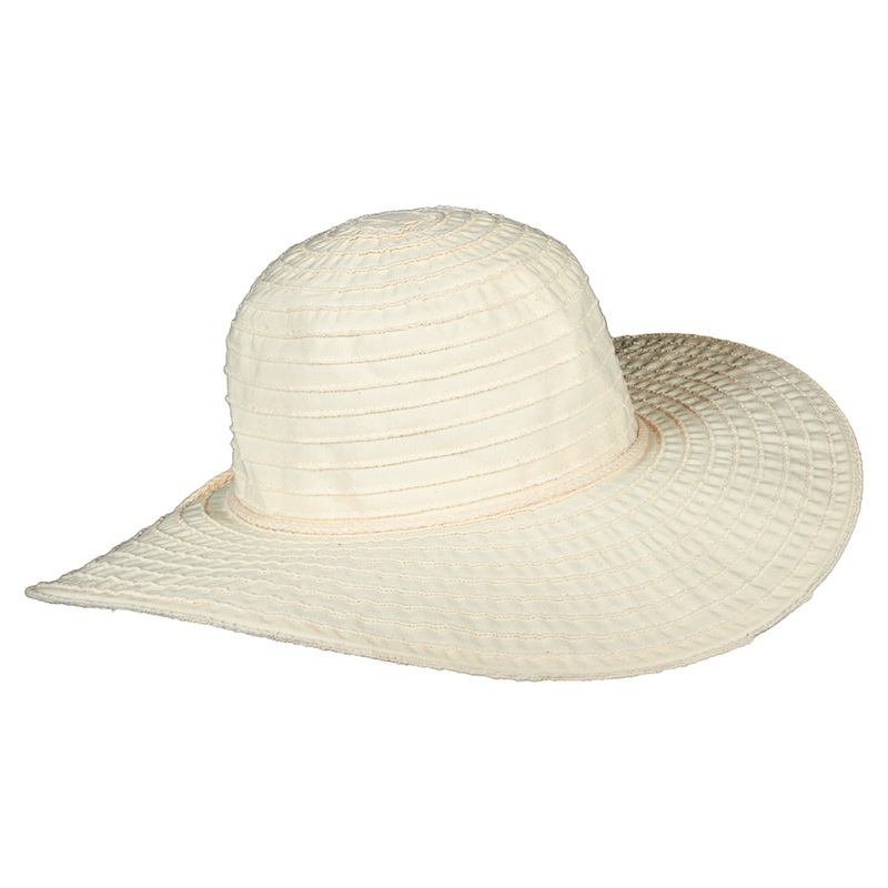 Scala Hats Sonia Wide Brim Sun Hat – Ivory 1-Size
