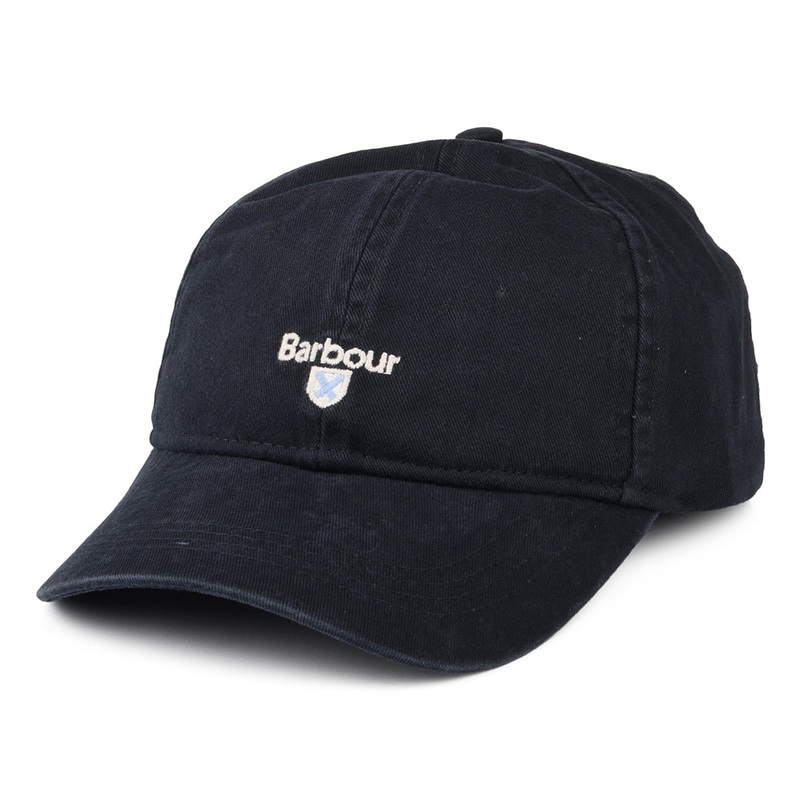 Barbour Hats Kids Cascade Cotton Baseball Cap – Navy Blue Kids Small/Medium