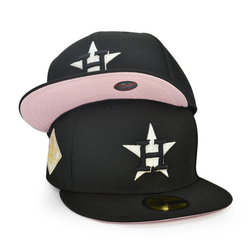 Houston Astros 2017 World Series Exclusive New Era 59Fifty Fitted Hat – Black/Pinky UV 6 7/8