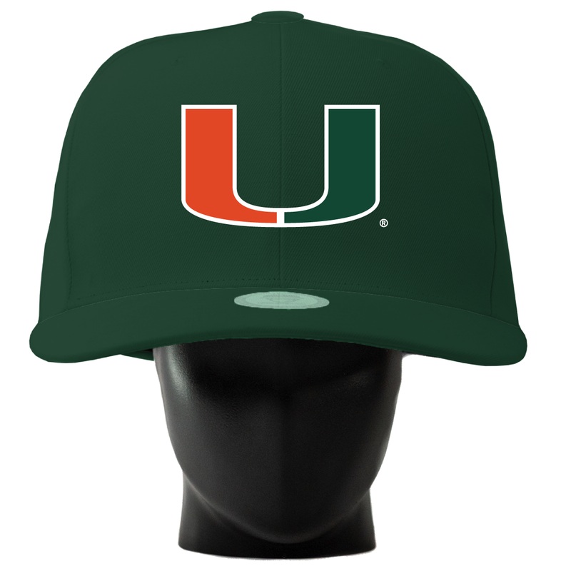 Miami Hurricanes Noggin Hunter Green (S/M)
