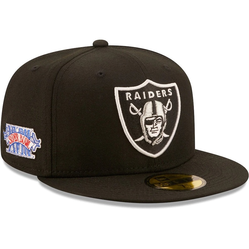 New Era Black Las Vegas Raiders 3X Super Bowl Champions 59FIFTY Fitted Hat