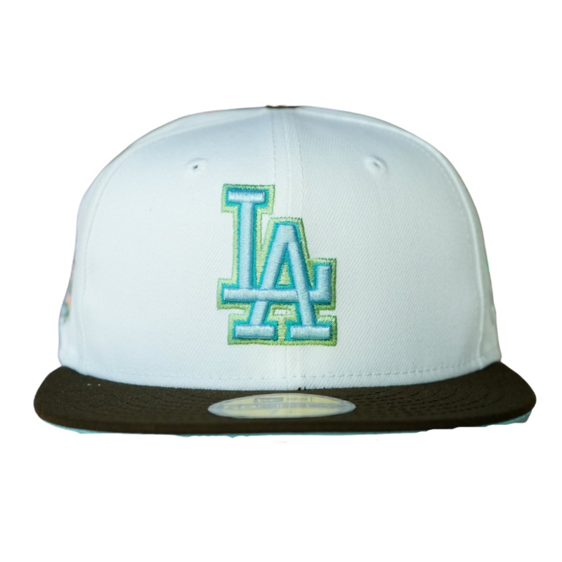 New Era X TBG Los Angeles Dodgers “Digital Haven” White/Walnut 59FIFTY Fitted Hat