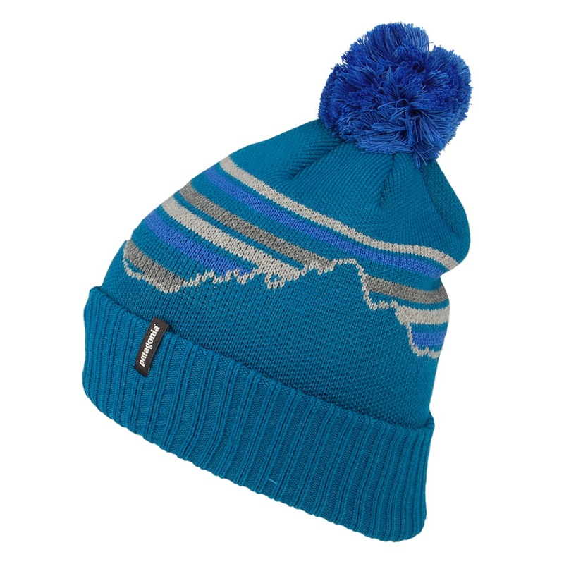 Patagonia Hats Fitz Roy Retro Powder Town Bobble Hat – Blue 1-Size