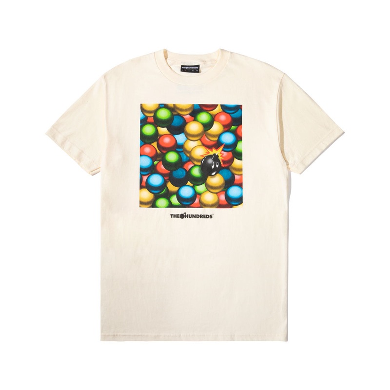 THE HUNDREDS x BLUE THE GREAT Ballpit T-Shirt (Cream) m