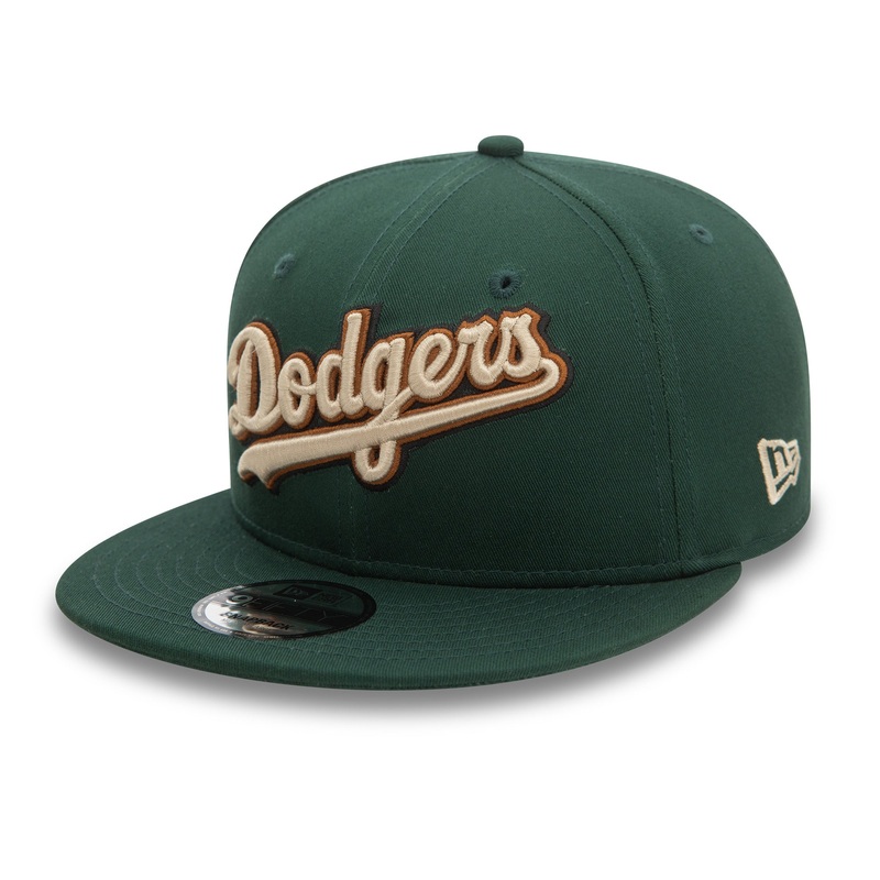 Los  Angeles Dodgers 9FIFTY Wordmark Patch Dark Green Cap S-M