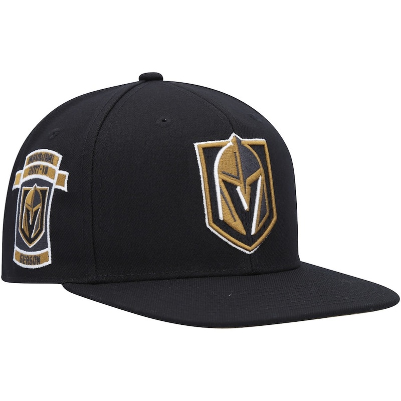Mitchell & Ness Vegas Golden Knights Black Vintage Fitted Hat