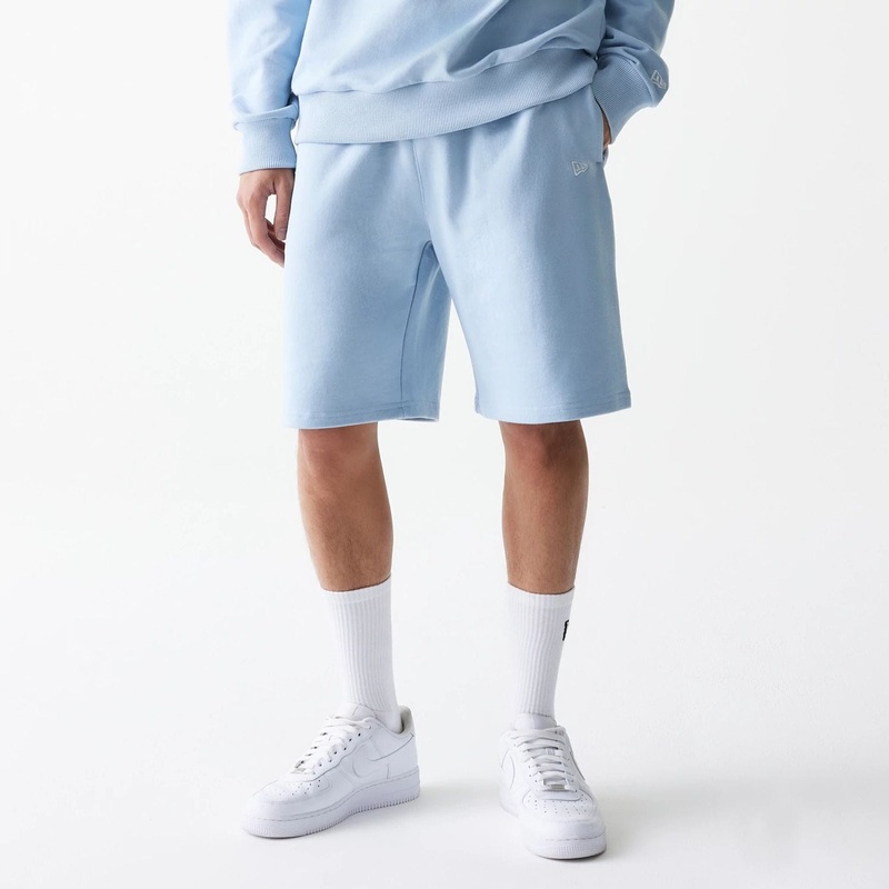 New Era Essential Pastel Blue Oversized Shorts XS