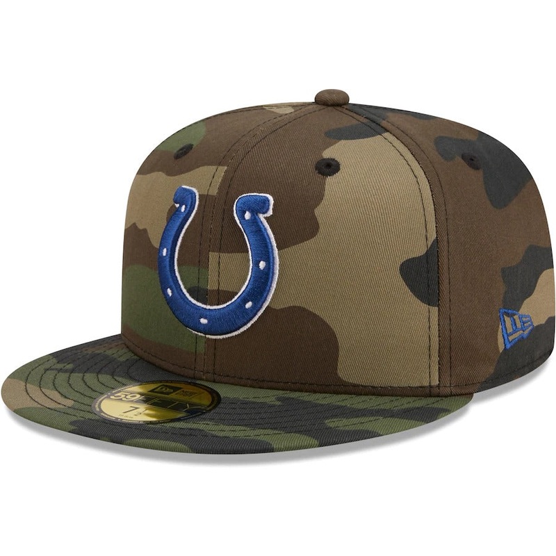 New Era Indianapolis Colts Camo Woodland 59FIFTY Fitted Hat