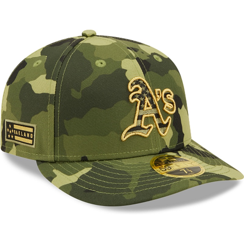 New Era  Oakland Athletics 2022 Armed Forces Day Low Profile 59FIFTY Fitted Hat