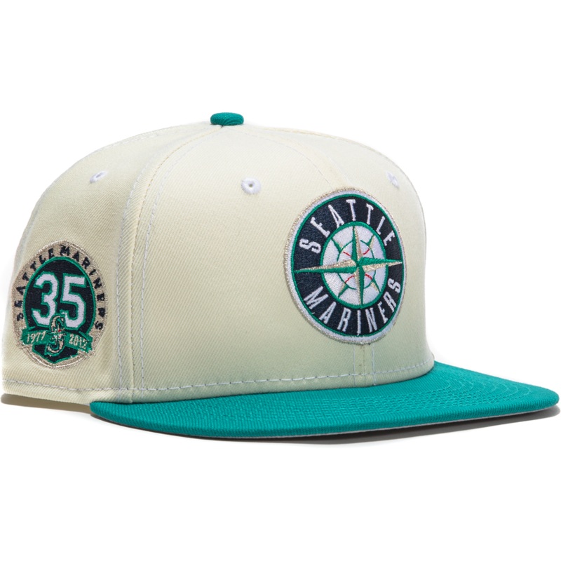 New Era  Seattle Mariners White Dome 35th Anniversary 59FIFTY Fitted Hat
