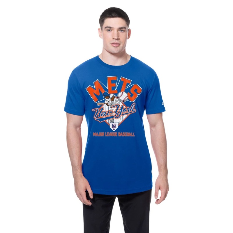 New York Mets MLB Batting Practice Blue T-Shirt S