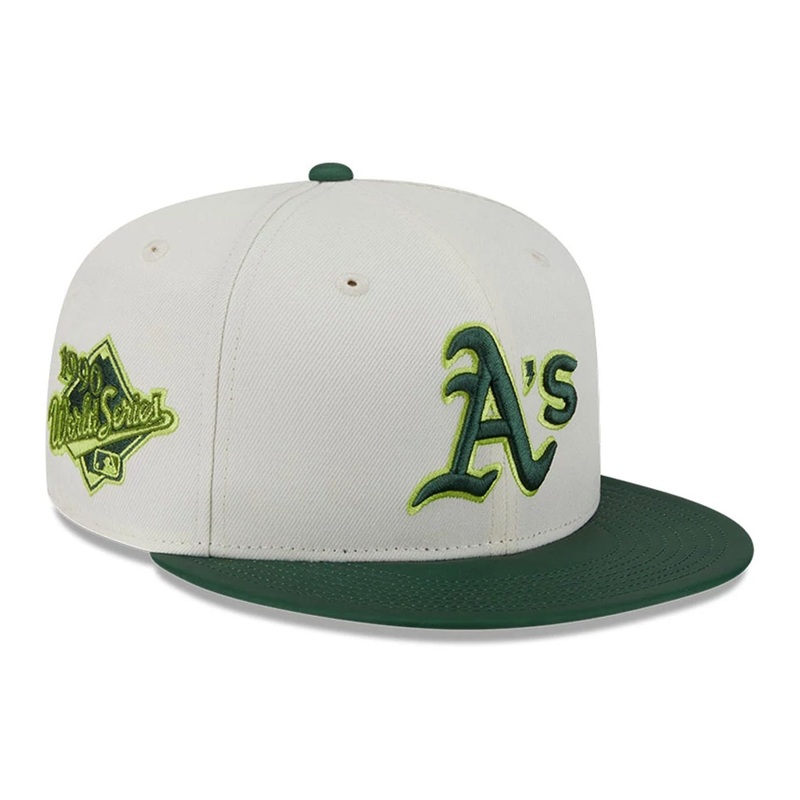 Oakland Athletics MLB Colour Develop White 59FIFTY Fitted Cap 6 3/4