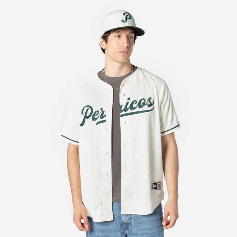 Puebla Pericos Mexico LMB On Field White On-Field Jersey XS-S