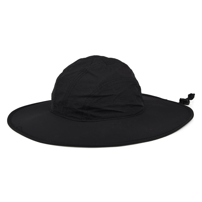 Scala Hats Florenzia Nylon Wide Brim Boonie Hat – Black 1-Size