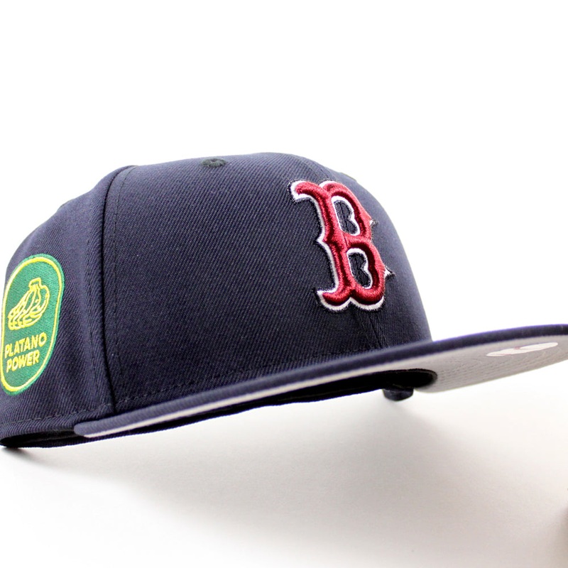 Boston Red Sox Platanos Power New Era 59Fifty Fitted Hat (Navy Gray Under Brim) 6 7/8