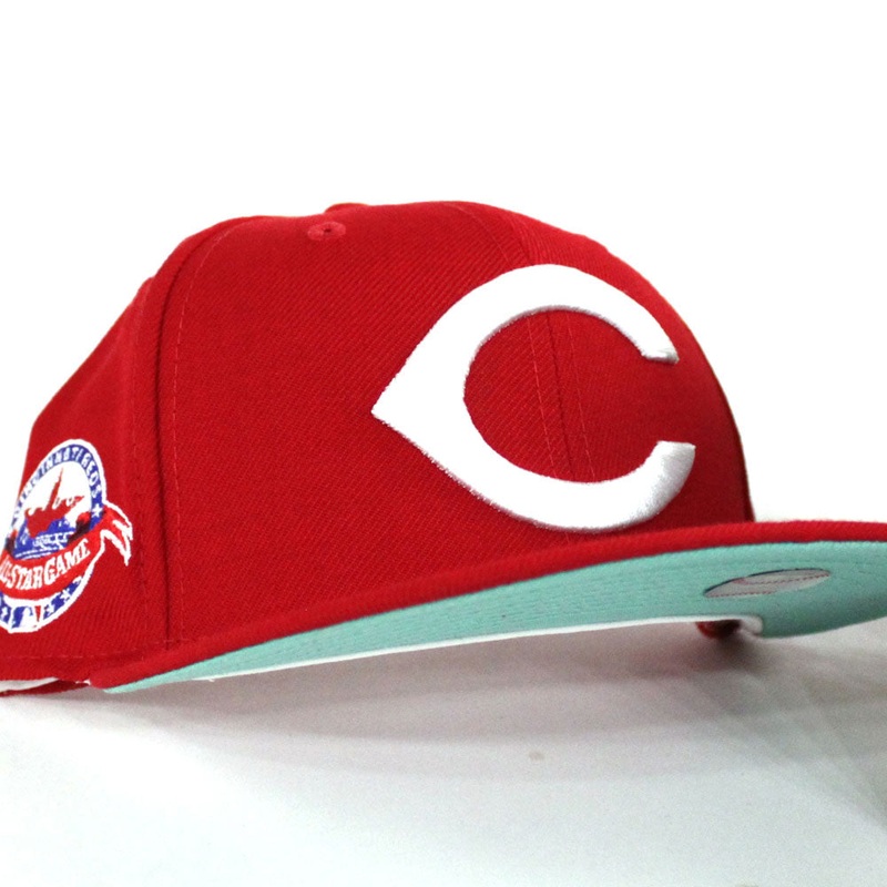 Cincinnati Reds 1988 All Star Game New Era 59Fifty Fitted Hat (Red Mint Under Brim) 7