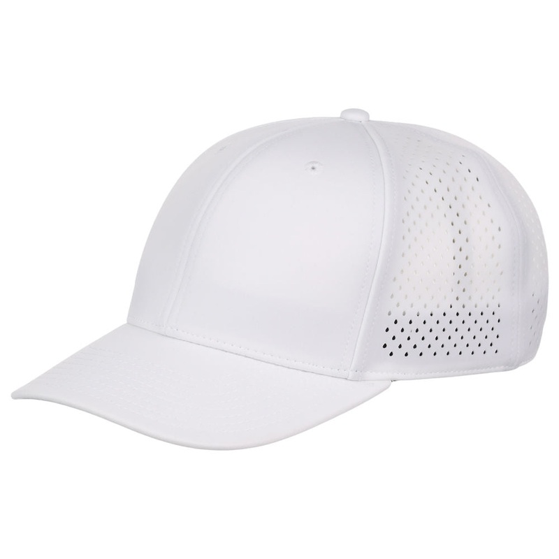 Crowns By Lids Clubhouse 6-Panel Tech Cap – White Adjustable