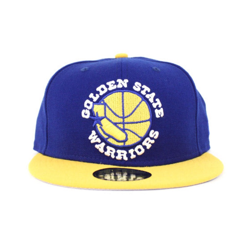 Golden State Warriors New Era 59Fifty Fitted Hat (Blue Yellow Gray Under Brim) 6 7/8