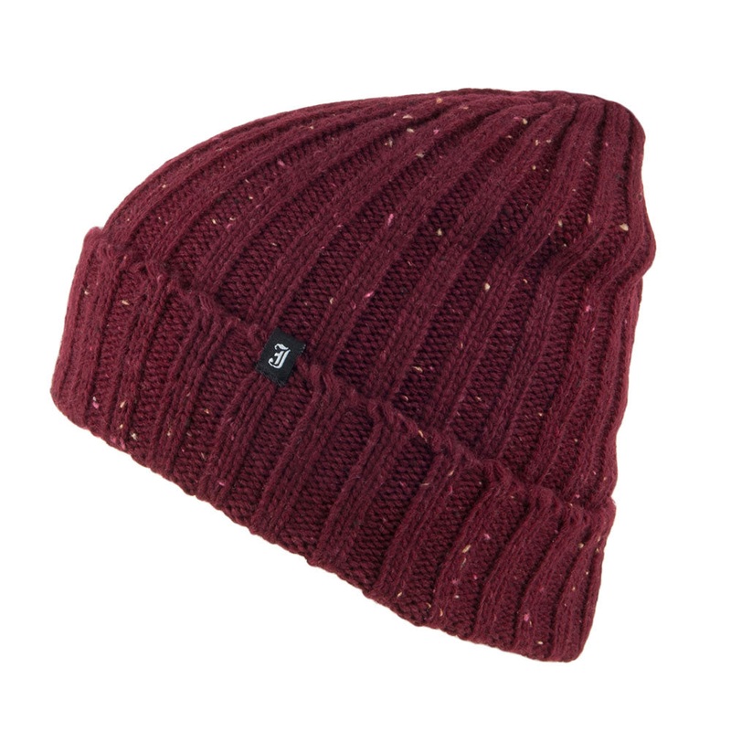 Jaxon & James Flecked Beanie Hat – Burgundy 1-Size