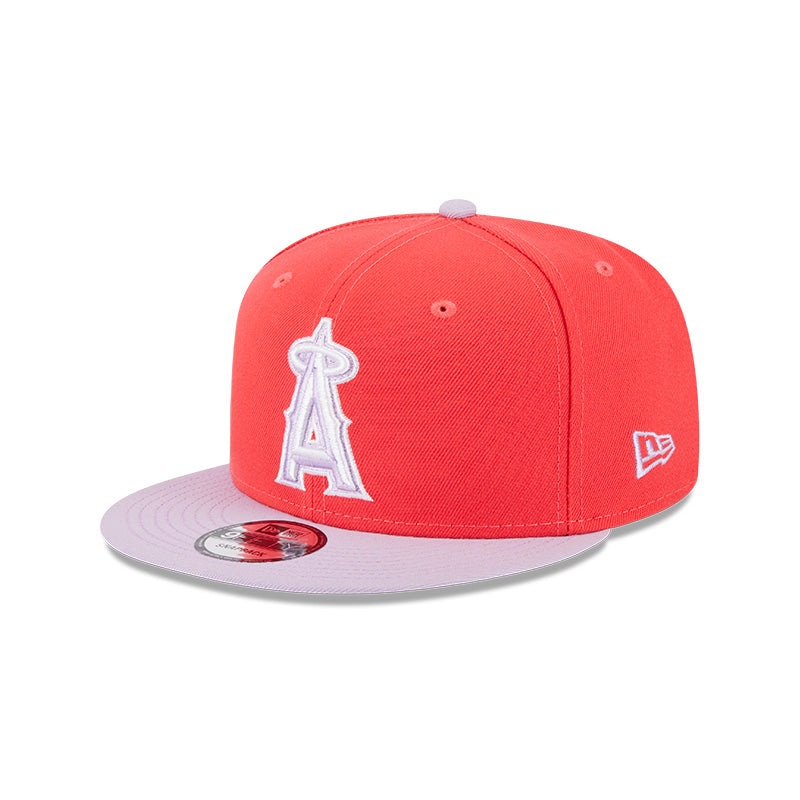 Los Angeles Angels New Era SEASONS CHANGE 9Fifty Snapback Hat -Lava Red/Lavender