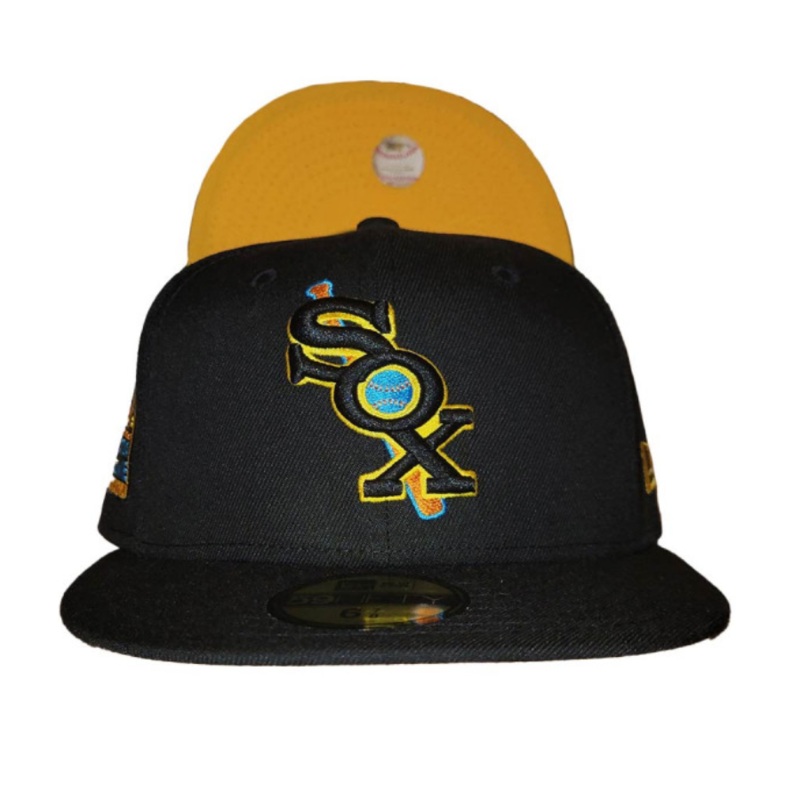 New Era Chicago White Sox “Maui Wowie” Black/Yellow 1933 All-Star Game 59FIFTY Fitted Hat