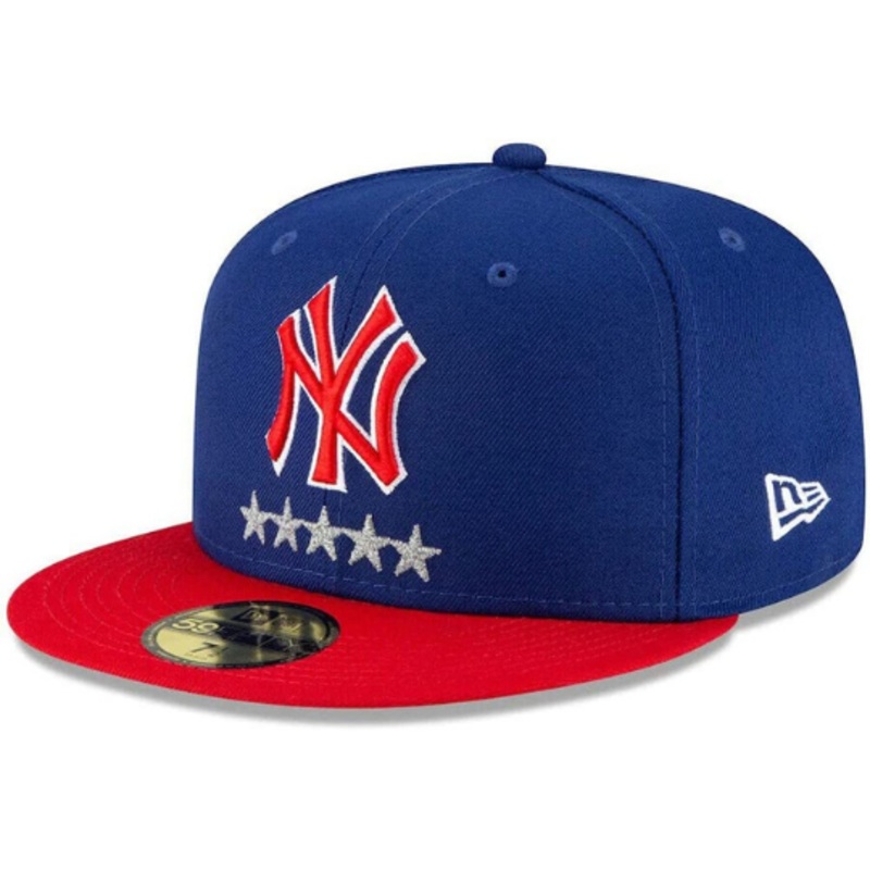 New Era New York Yankees Royal Blue/Red 5 Stars 59FIFTY Fitted Hat