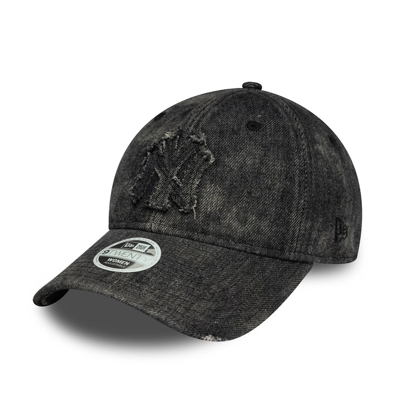 New York Yankees Womens MLB Stone Denim Black 9TWENTY Adjustable Cap OSFM