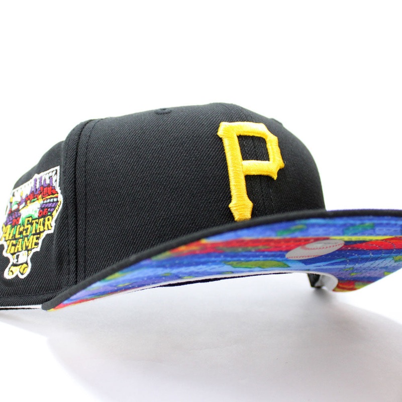 Pittsburgh Pirates 2006 All Star Game New Era 59Fifty Fitted Hat (Black Aztec Under Brim) 7