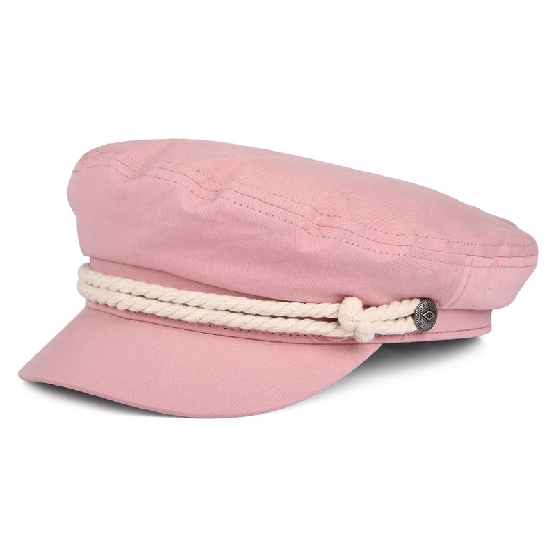 Brixton Hats Cotton Fiddler Cap – Pink Small-56cm