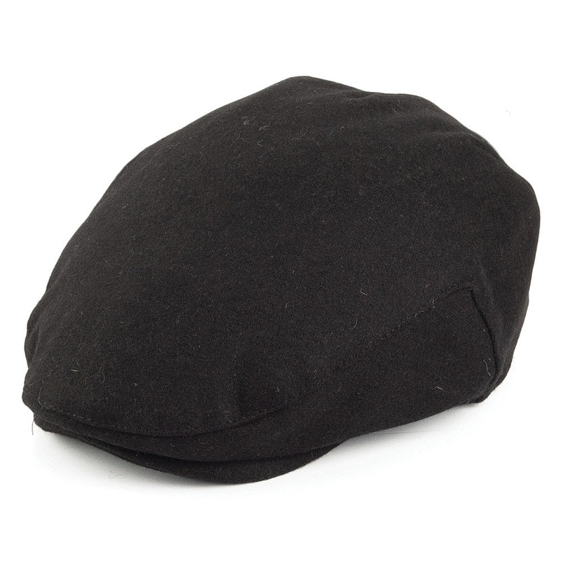 Failsworth Hats Melton Flat Cap – Black 55