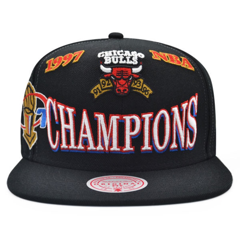 Jordan Days HWC Exclusive Mitchell & Ness Chicago Bulls 1997 NBA Champions Locker Room Snapback Hat – Black
