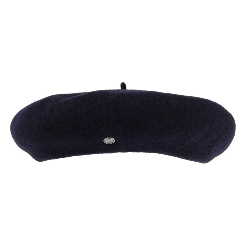 Laulhere Hats Cashmere Beret – Navy Blue 1-Size