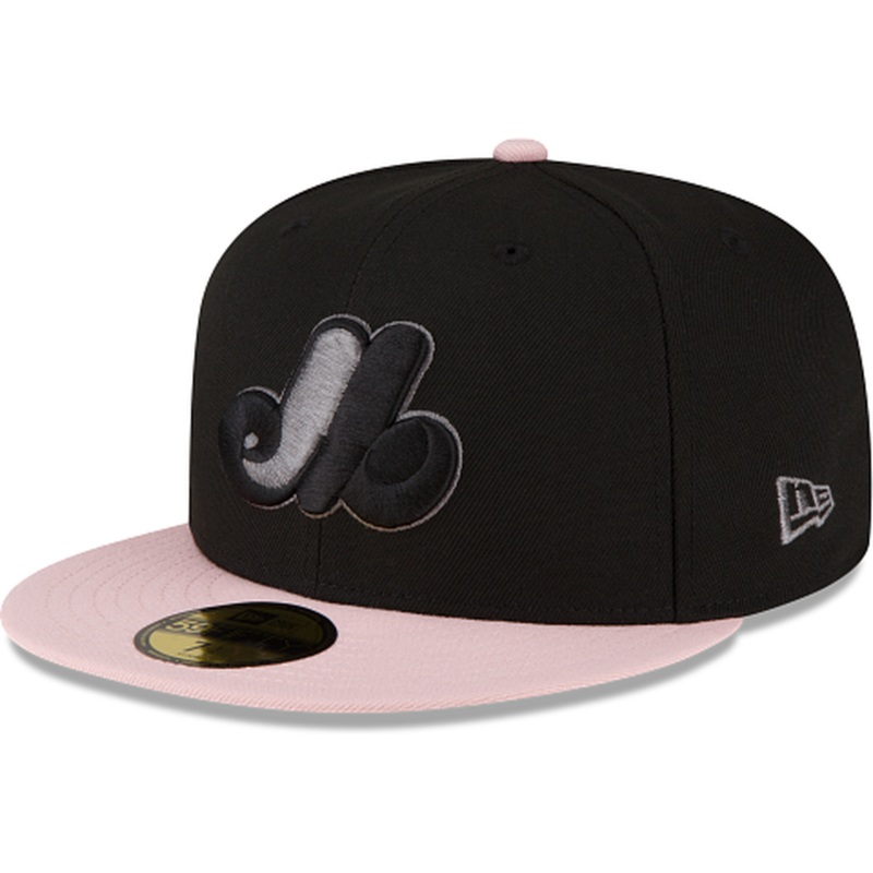 New Era Montreal Expos Black/Blush 2023 59FIFTY Fitted Hat