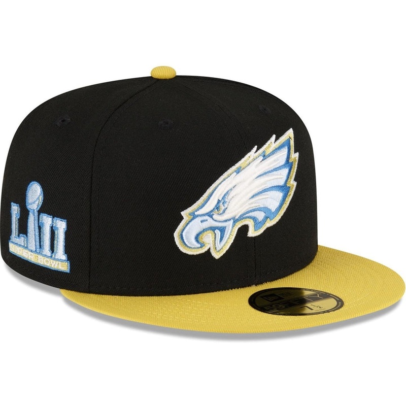 New Era Philadelphia Eagles Chartreuse Visor 2023 59FIFTY Fitted Hat