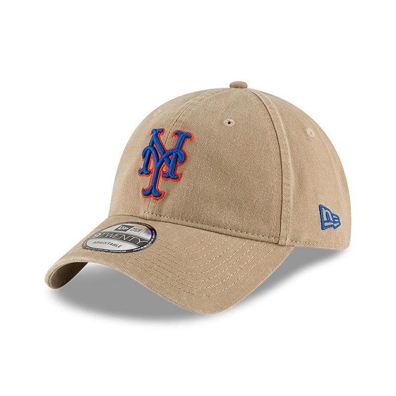 New York Mets 9TWENTY MLB Core Classic Khaki Cap One Size