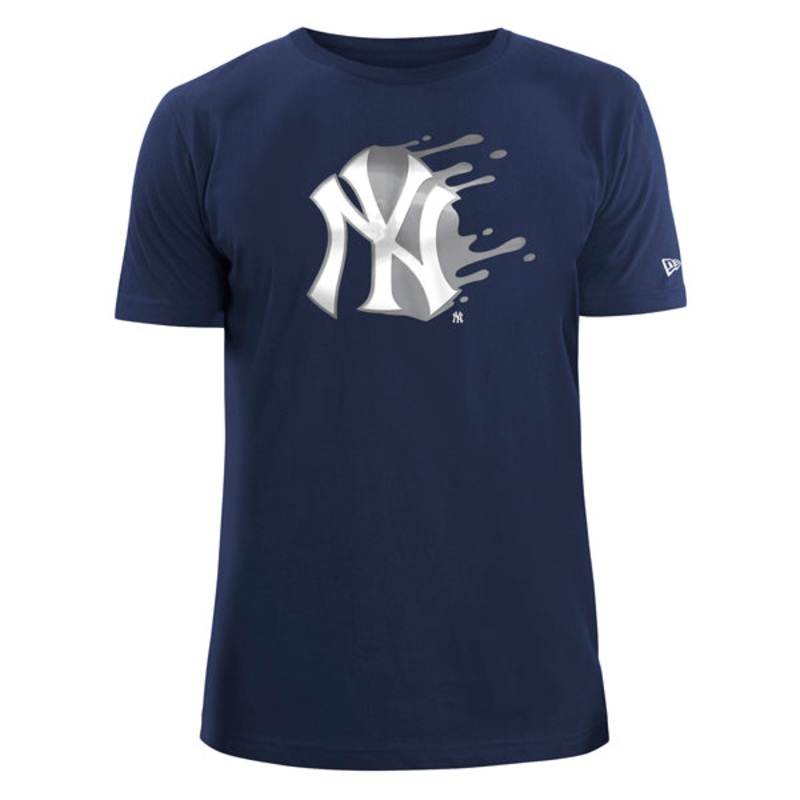 New York Yankees New Era SPLATTER Short Sleeve MLB T-Shirt – Navy S