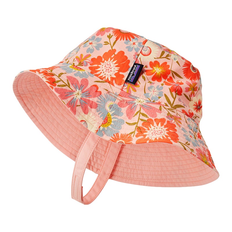 Patagonia Hats Baby Way Back Reversible Sun Bucket Hat – Pink-Multi 6-12 Months