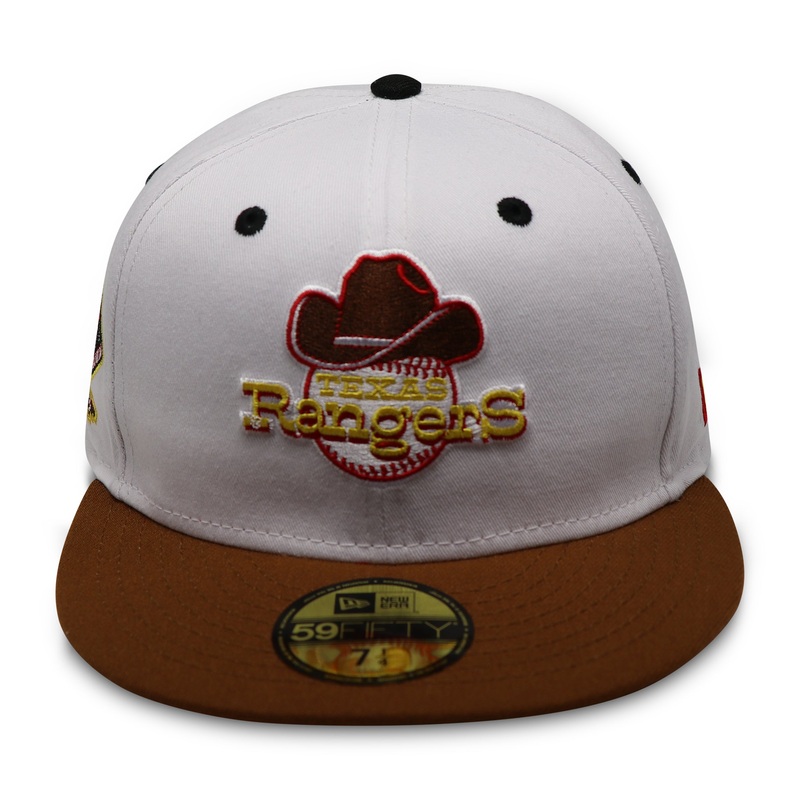 TEXAS RANGERS (ARLINGTON STADIUM 1972-1993) NEW ERA 59FIFTY FITTED (RED UNDER VISOR) 67/8
