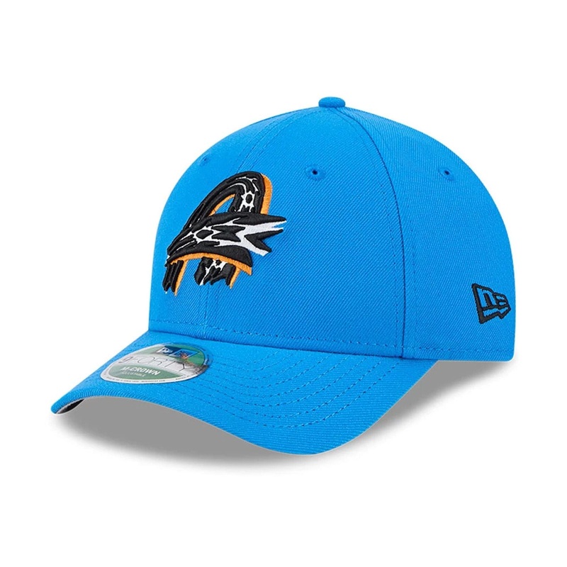 Akron Rubber Ducks MiLB AC Perf Player Replica Blue 9FORTY M-Crown Adjustable Cap OSFM