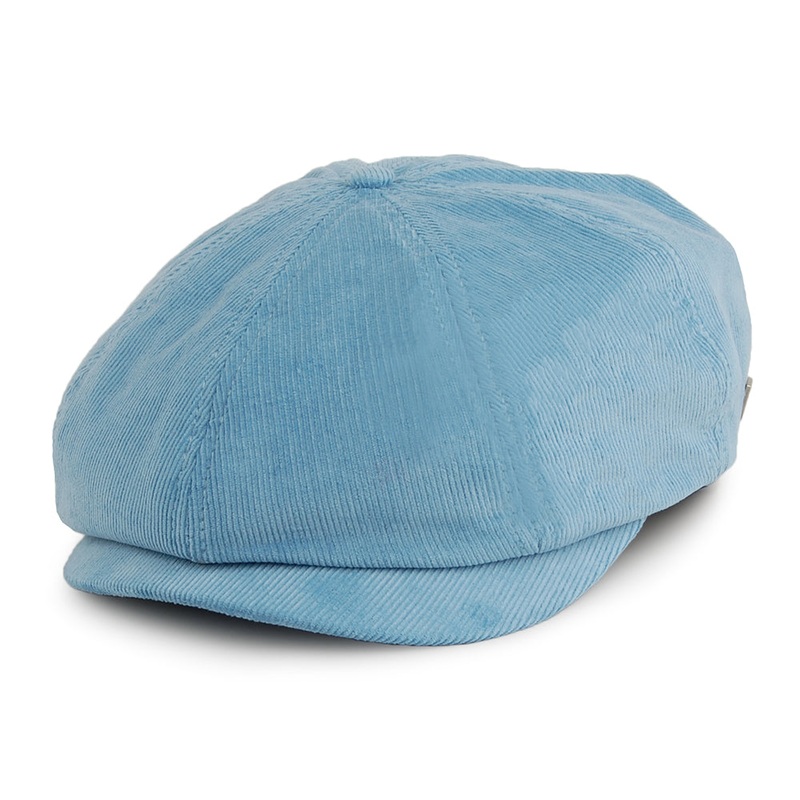Brixton Hats Brood Cord Newsboy Cap – Sky Blue Small-56cm