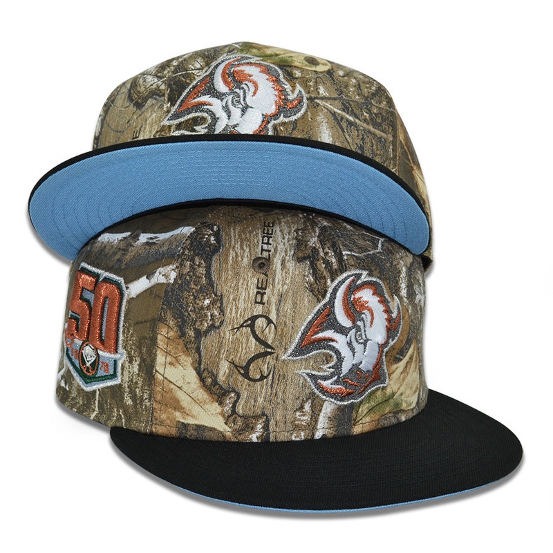 Buffalo Sabres “BUFFALO BRED” Exclusive New Era 59Fifty Fitted Hat – Real Tree/Black/Sky UV 6 7/8