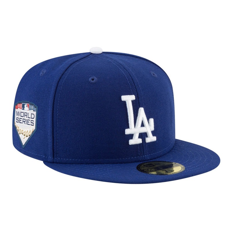 Los Angeles Dodgers 2018 World Series 59Fifty New Era Fitted Hat (Blue) 7